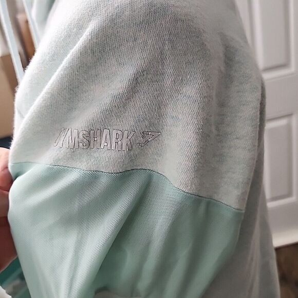 Gymshark Women's Pullover Hoodie XS Mint Green Cowl‎ Neck Sweatshirt Athleisure - Picture 5 of 8